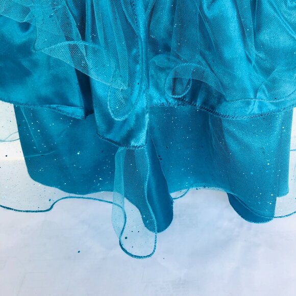 New w/Tag-Great Pretenders Blue Sparkle Mermaid Dress - Size 5-6  - Picture 9 of 14